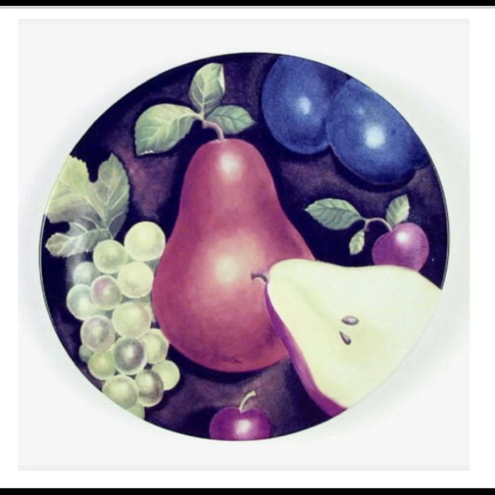 SAKURA 🍎 2 Salad Plates Fruit 🍎 Still Life -MINT